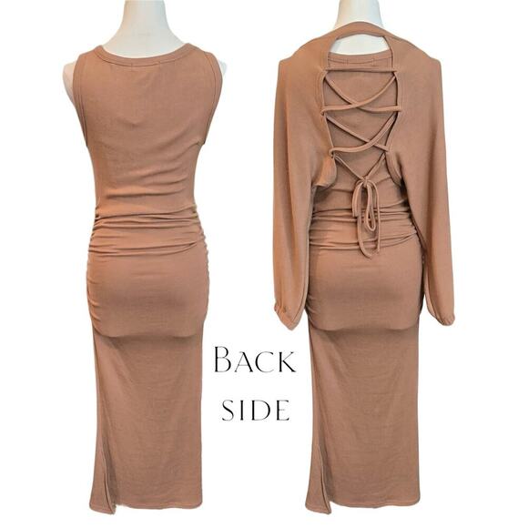 May Dorothy NWT Versatile Two-Piece Crop Tank Long Midi Tank Dress Sz ONESIZE - Picture 2 of 5